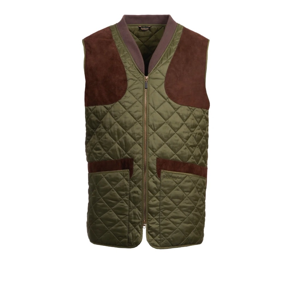 Barbour Olive Green Quilted Vest